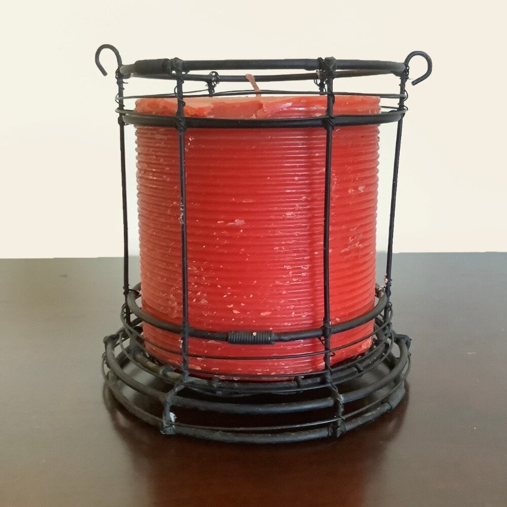 GUC Small Black Open Wire Candle Holder - (Candle Not Included)
